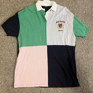 Urban Outfitters BDG Polo Color Block Collegiate Shirt
